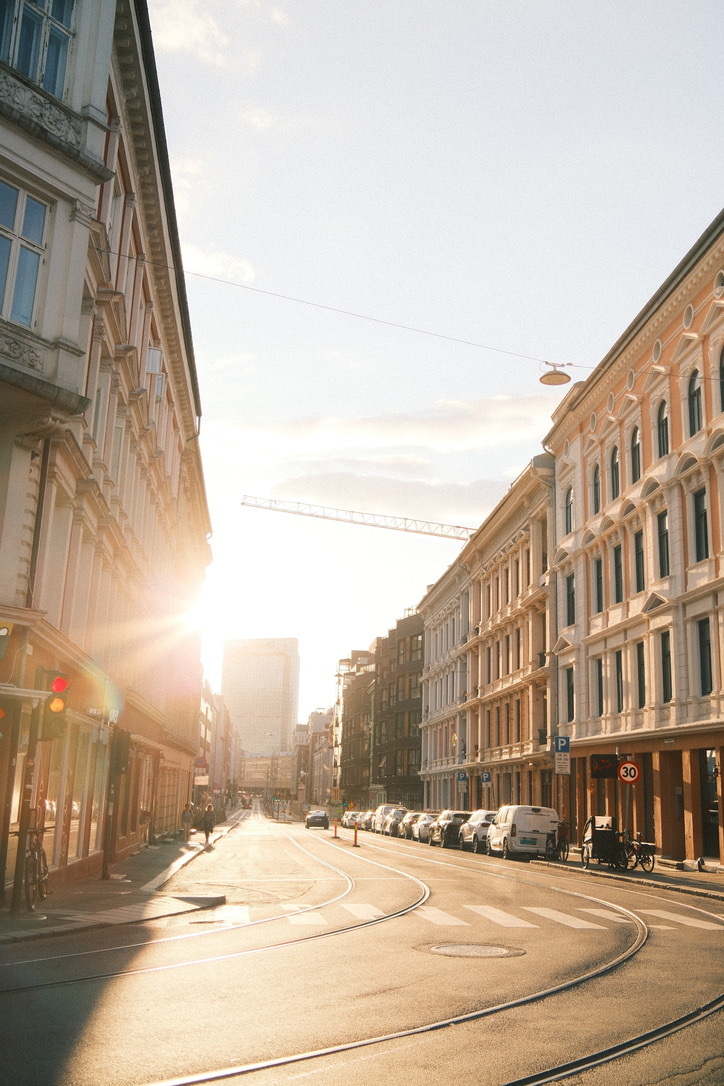 Summer evening in a random street in Oslo.